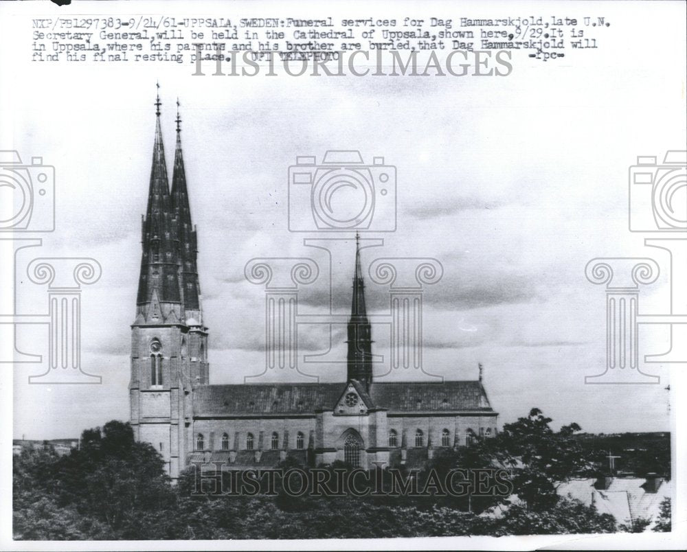 1961 Uppsala,Sweden Cathedral - Historic Images