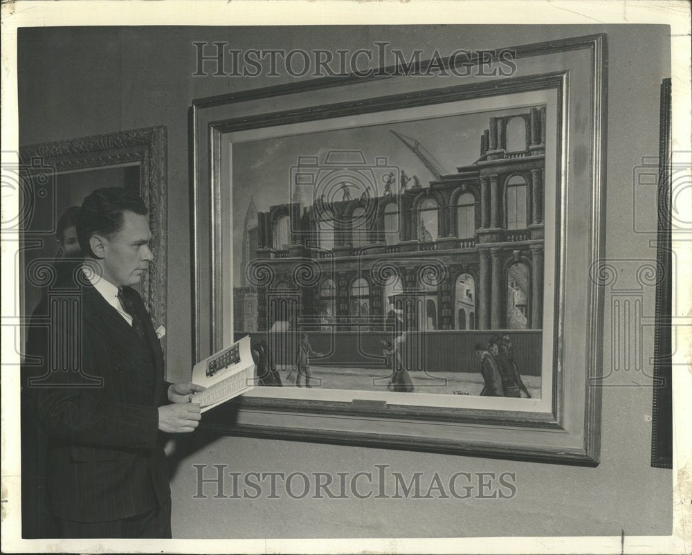 1940 Art Institute Painting Sculpture Exhib - Historic Images