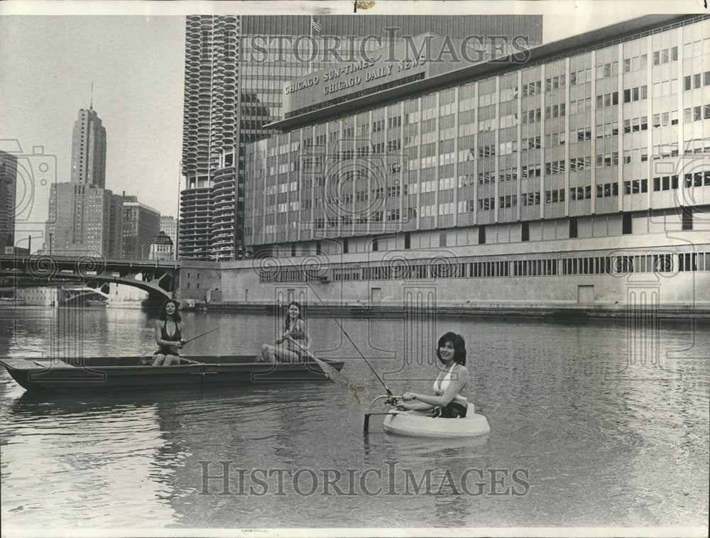 1974 Boat Beauties Paul Koch Nina Lawrence - Historic Images