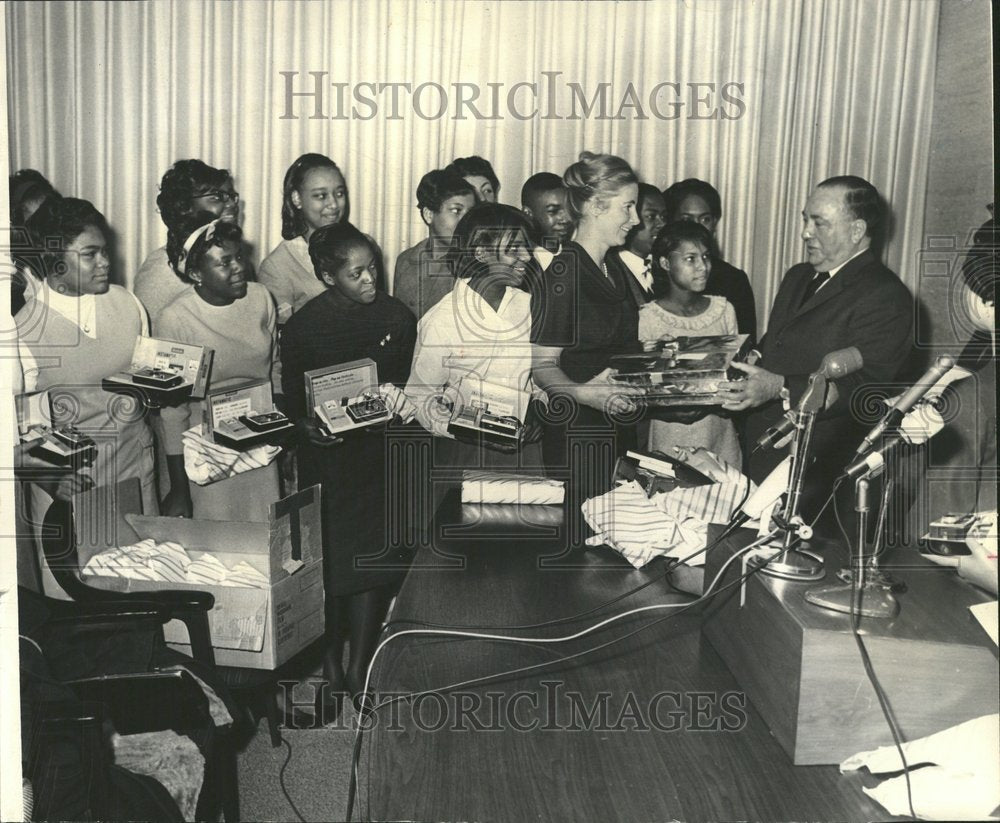 1966 City Hall Office Thaddeus Kostrubala - Historic Images