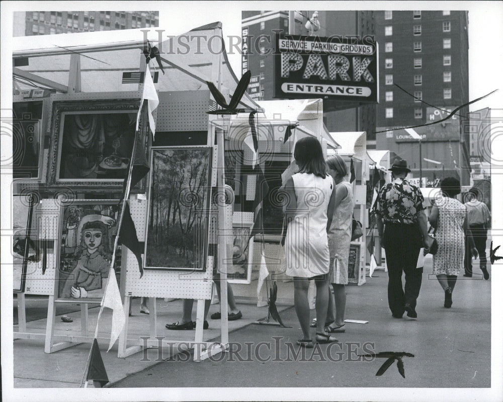 1966 Freedom Festival  Art Show Clifford - Historic Images