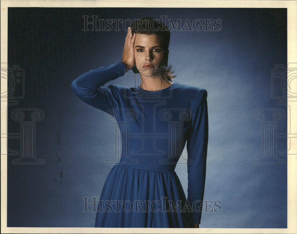 1987 Women Model Fashion Value Dress - Historic Images