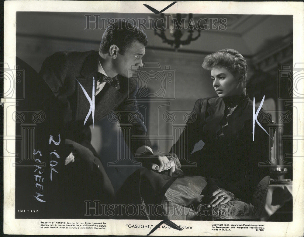 1944 Joseph Cotten Ingrid Bergman Film - Historic Images