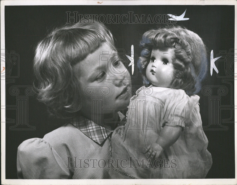 1950 Sarah Martin With Toy Doll - Historic Images