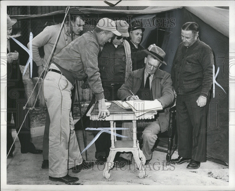 1951 Strike Action DSR Picket Greve Work - Historic Images