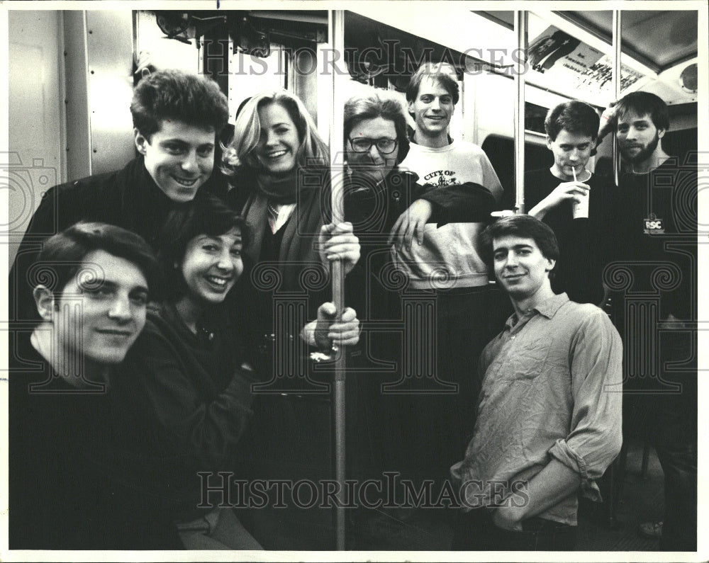 1985 I Led Pigeons Flag Group Lost Subway - Historic Images