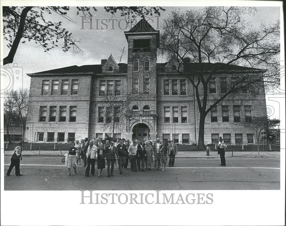 1983 Beard Elementary In Detroit - Historic Images