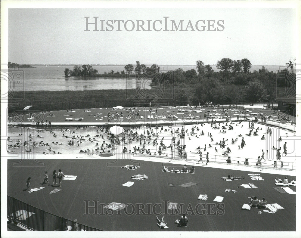 1987 Huron Clinton Penobscot Detroit Mich - Historic Images