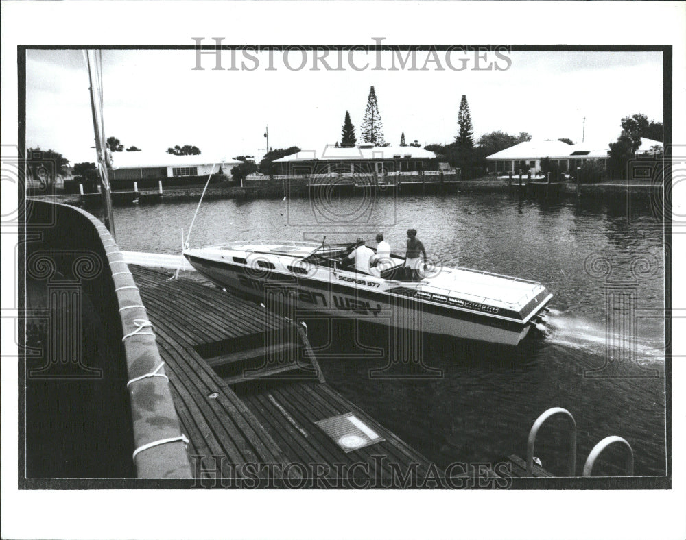 1990 1938 Scarab Boat Thomas Warmus Florida - Historic Images