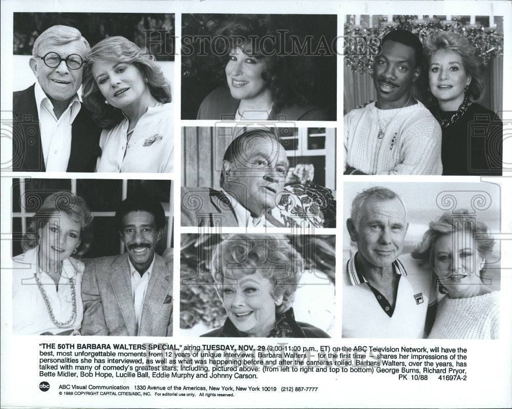 1988 Barbara Walters Special Guests Pryor - Historic Images