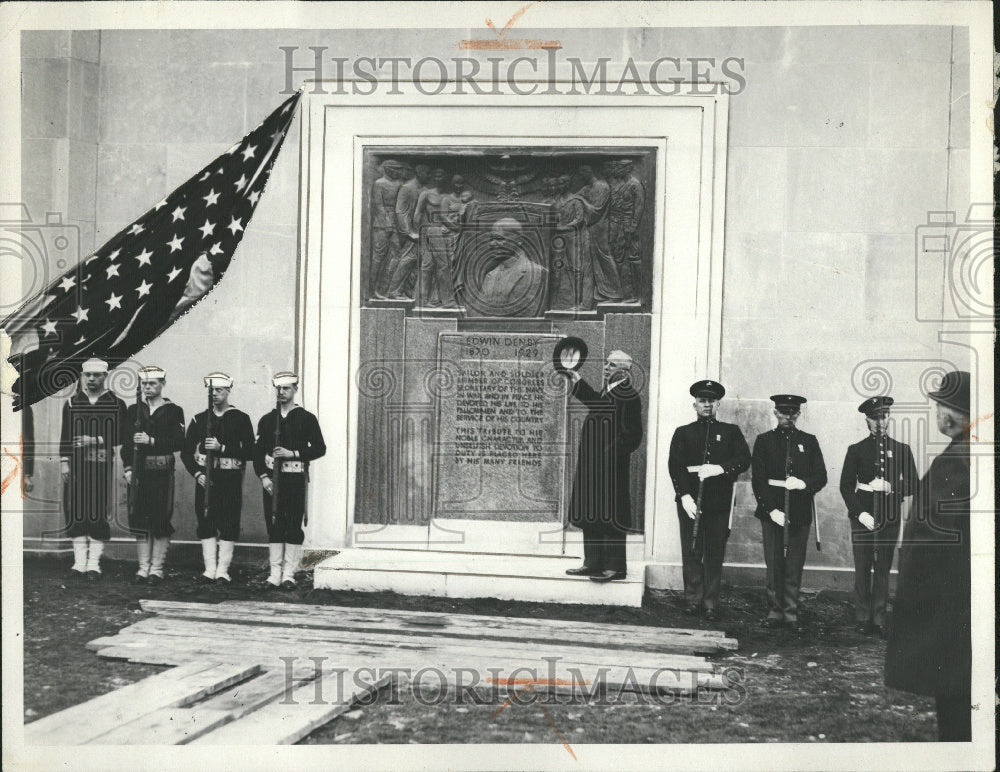 1932 Edwin Denly War Memorial Detroit - Historic Images