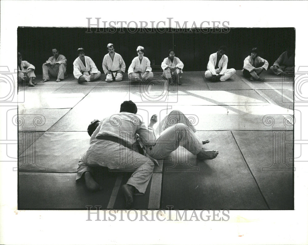 1980 Michigan Judo Team Practice Nationals - Historic Images