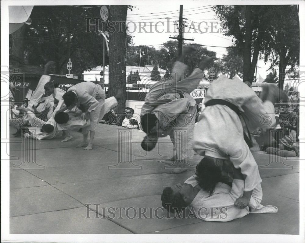 1965 Judo Match Michigan Class - Historic Images