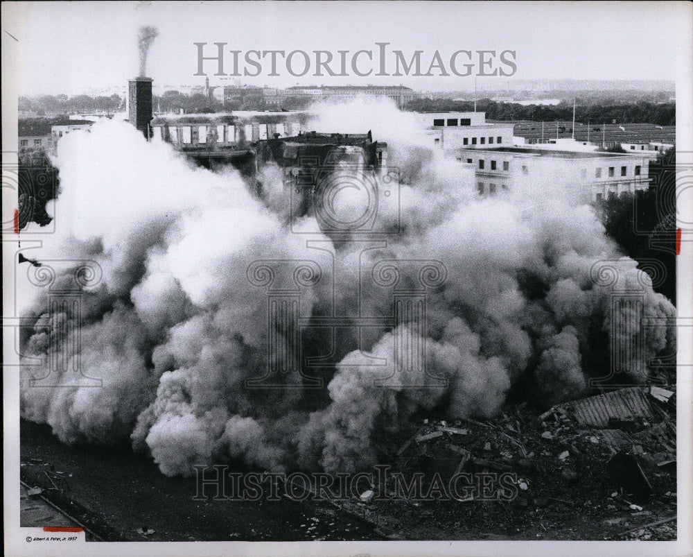 1958 Picture Buildings Wrecking Colapse - Historic Images