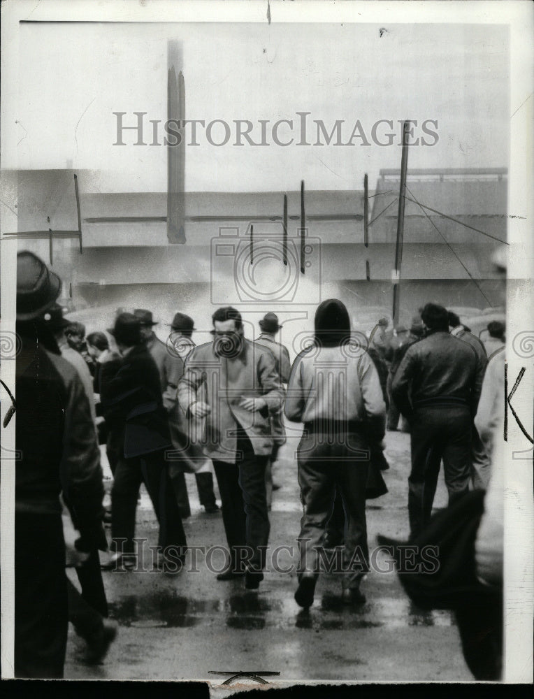 1941 Bethlehem Steel Crowd Pickets Plant - Historic Images