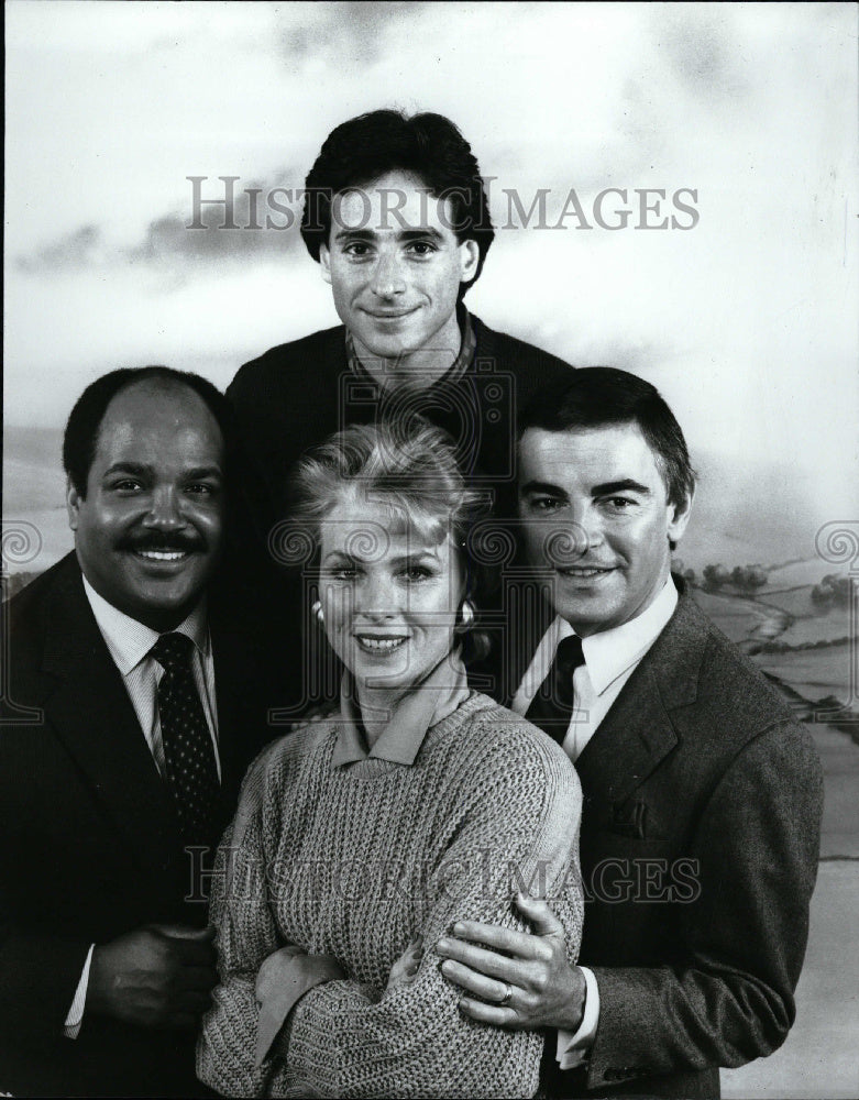 1987 Newscasters Rolland Smith Bob Saget - Historic Images