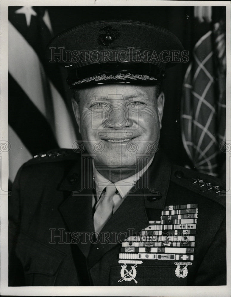 1971 US Marine Corps General Lewis Walt - Historic Images