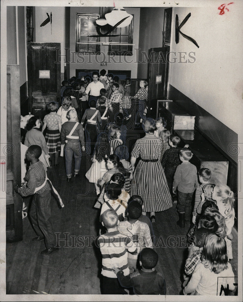 1958 School Fire Drill - Historic Images