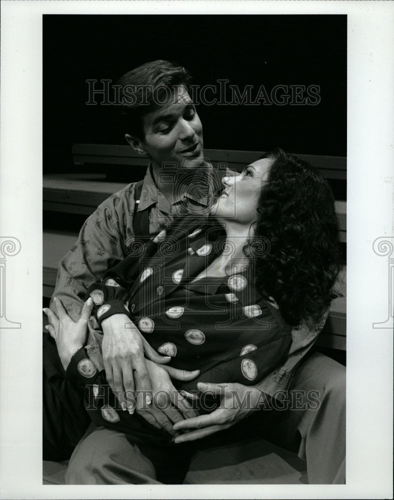 1996 Actors Bernie Yvon &amp; Lisa Menninger - Historic Images