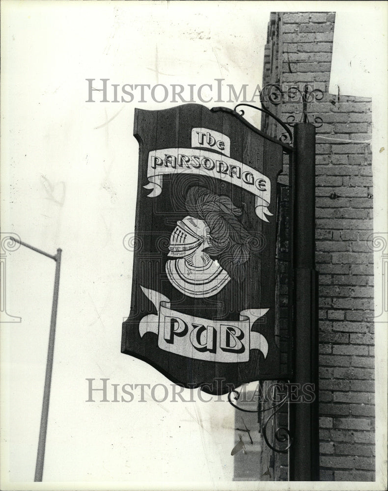 1980 The Parsonage Pub Detroit Restaurant - Historic Images