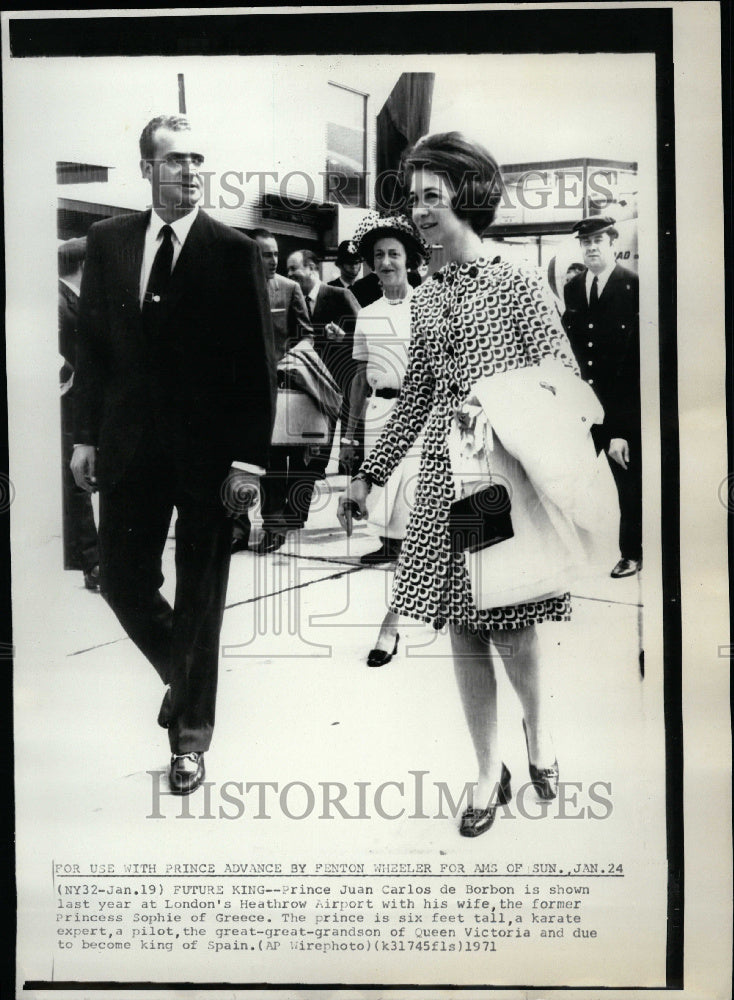 1971 Prince Juan Carlos de Borbon Spain - Historic Images