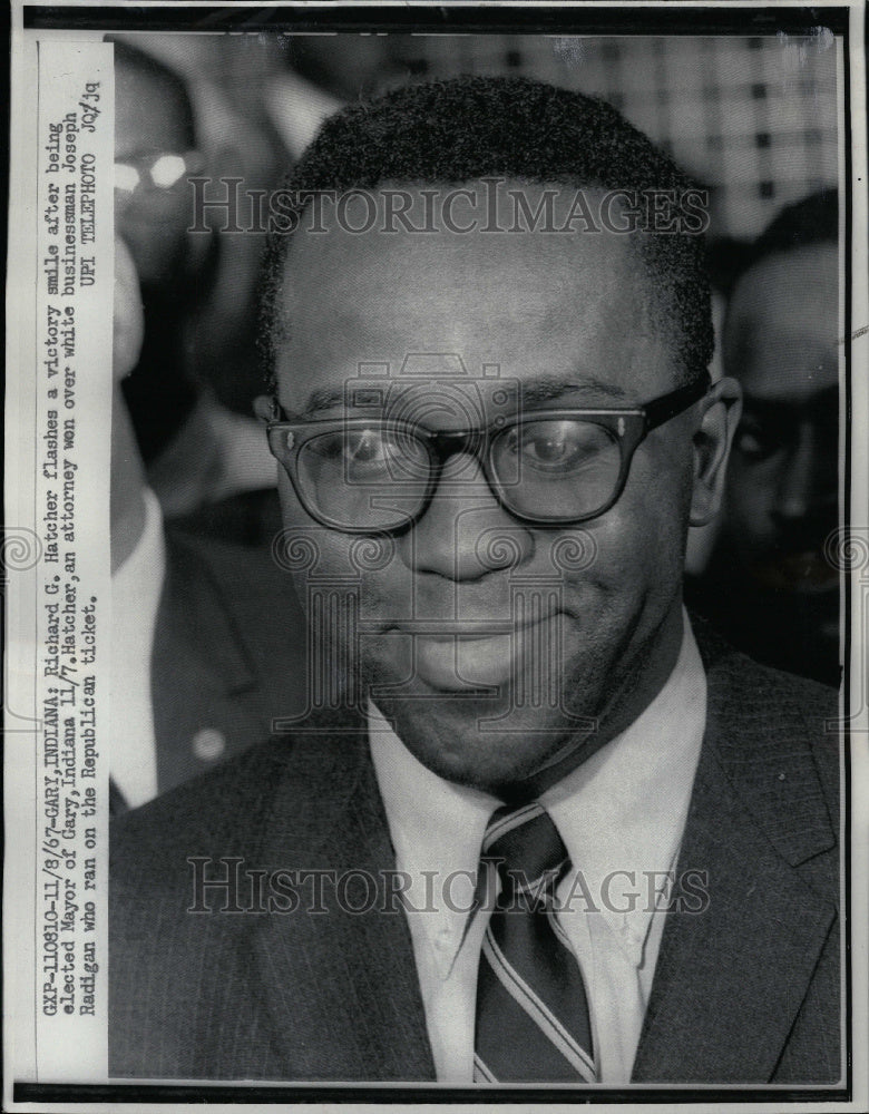 1967 Richard G. Hatcher Gary Indiana Mayor - Historic Images