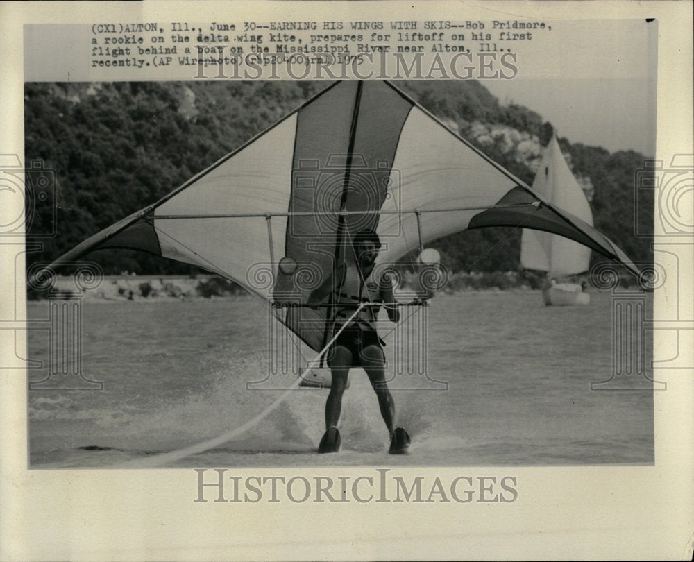 skis bob pridmore delta wing kite - Historic Images