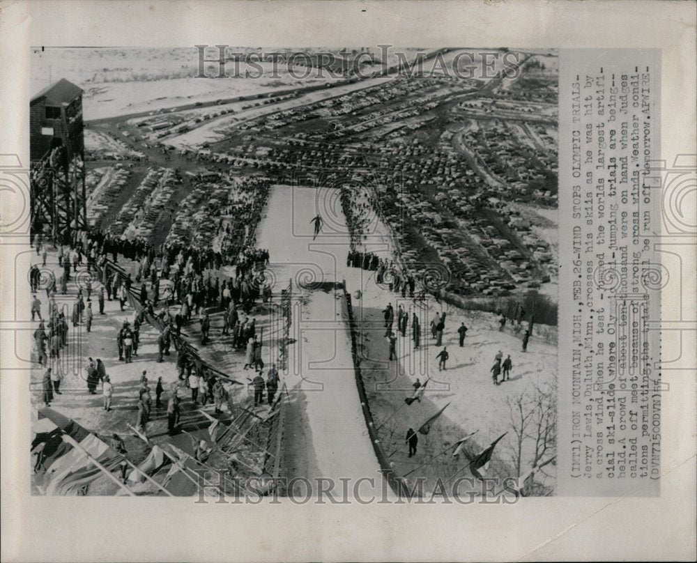 1955 Wind stops Olympic trials Jerry Lewls - Historic Images