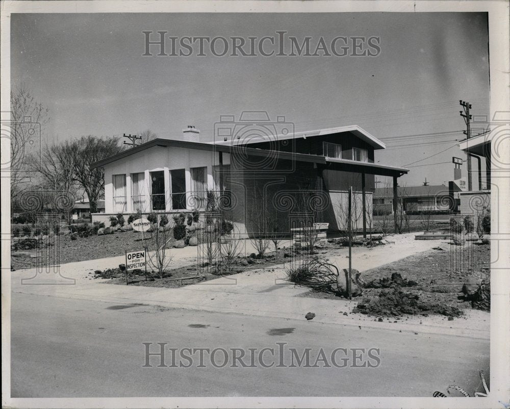 1958 House Skokie Towers Ground Room - Historic Images