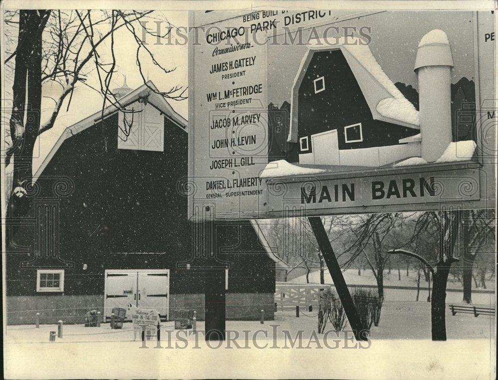 1964 Lincoln Park Zoo Show Snowfall Two - Historic Images