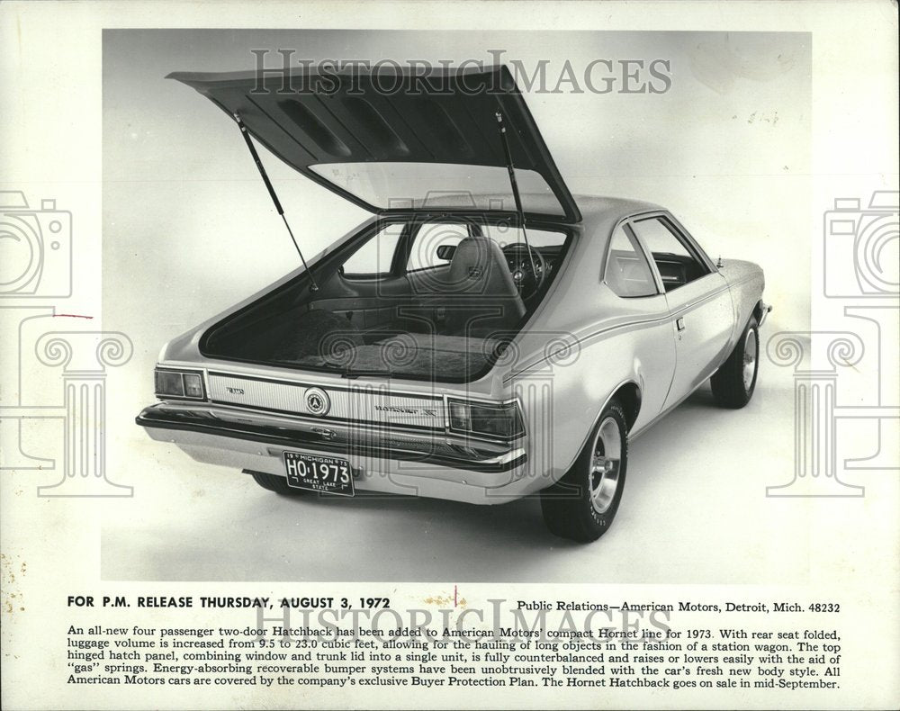 1972 Hornet Model Compact Hatchback Motor - Historic Images