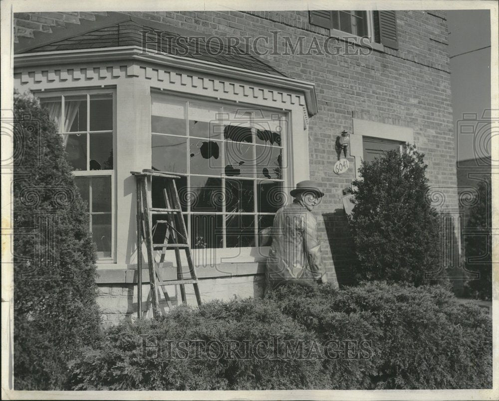 1956 Overhill Hail Storm Resident - Historic Images