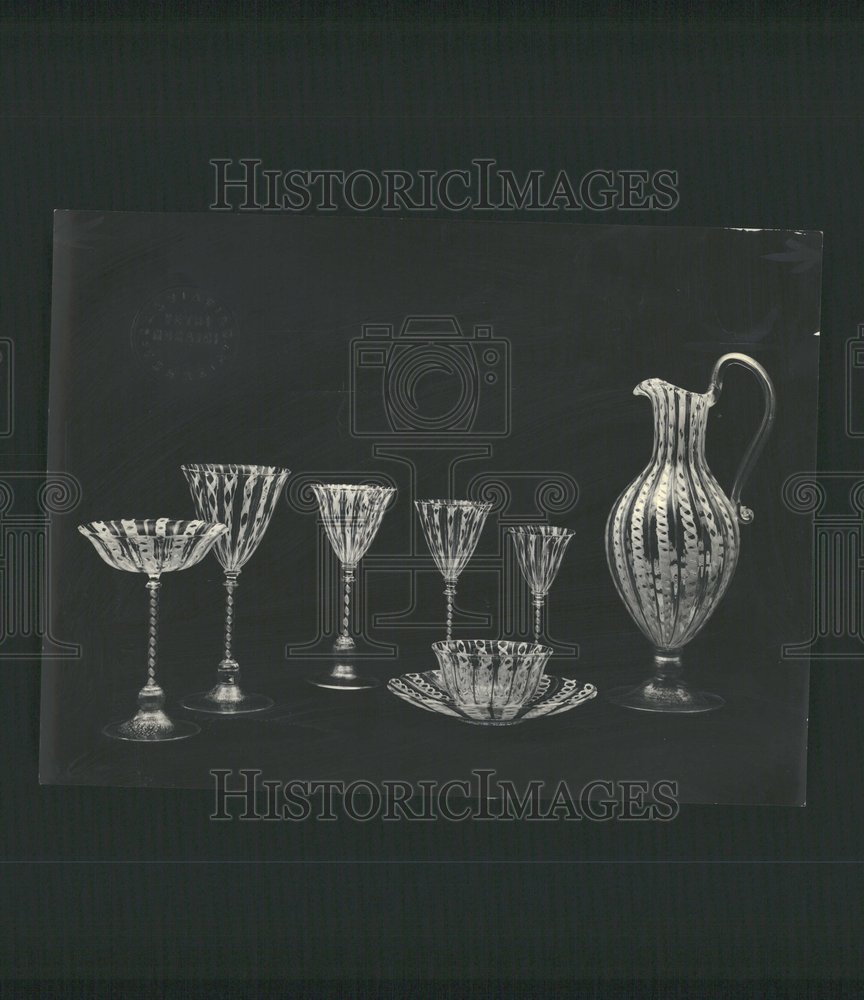 1963 Glass Amorphous Material Solid Table - Historic Images