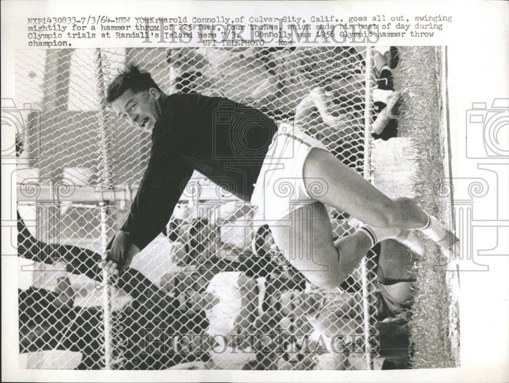 1964 Harold Connolly Olympic Hammer Throw - Historic Images