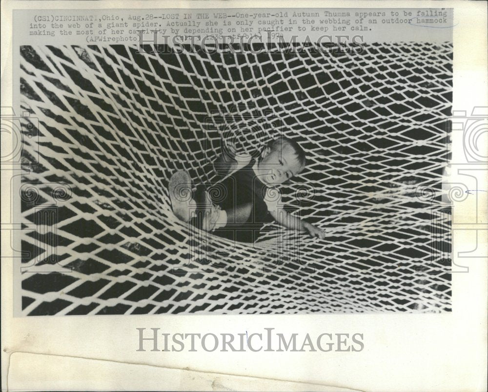 1974 Autumn Thumma Lost in the Web Hammock - Historic Images