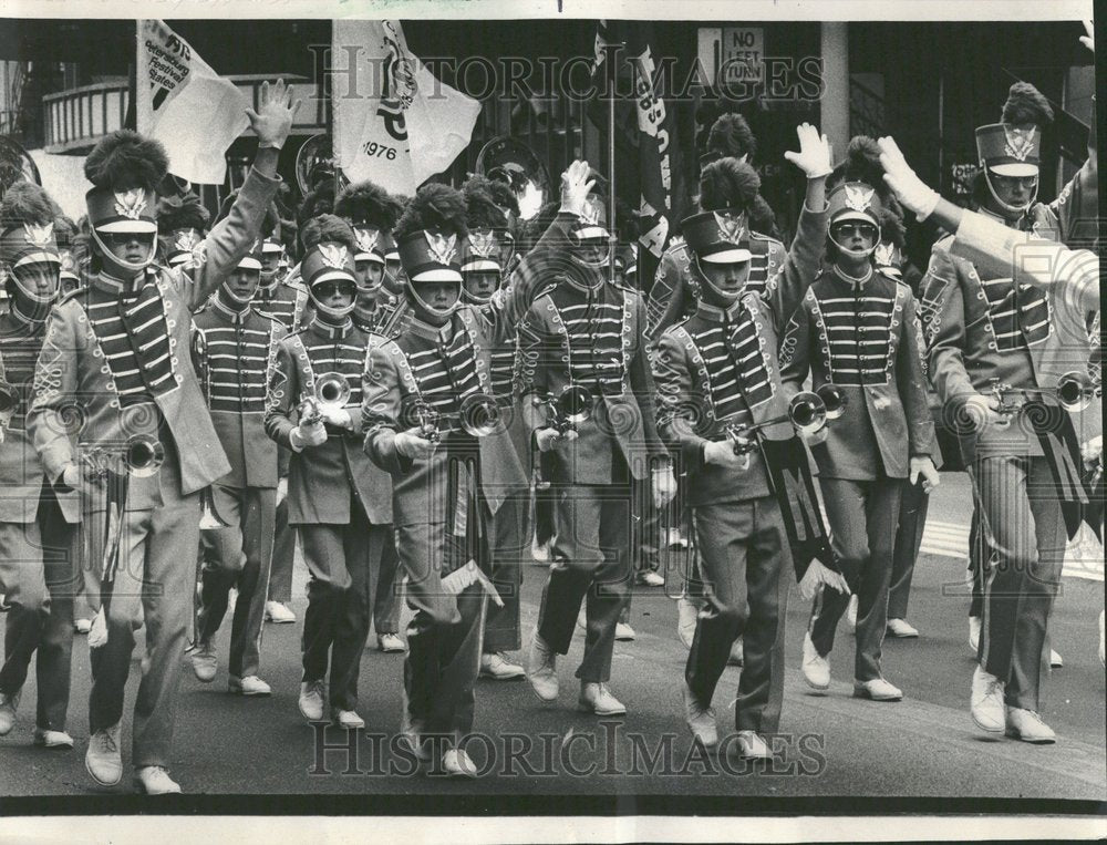 1976 uniform rank drum buggle toot saturday - Historic Images