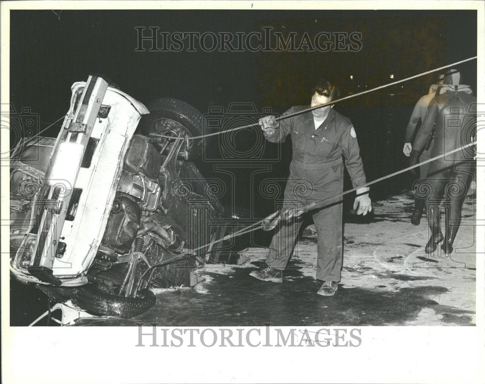 1982 Suicide Lake Michigan Car Richard Sugg - Historic Images