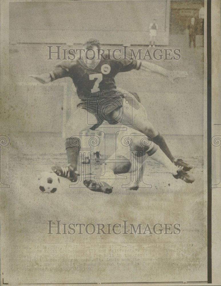 1967 Soccer Action - Historic Images