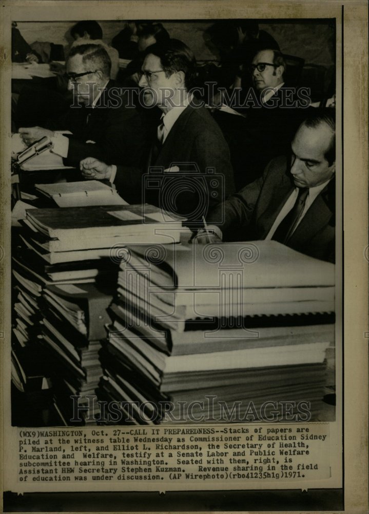 1971 Revenue Sharing Education Hearing - Historic Images