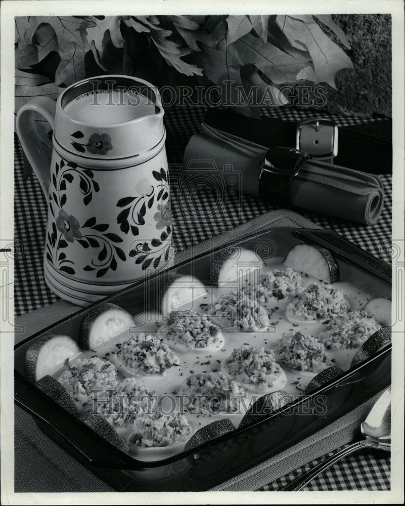 1984 Easter Egg Ham And Cheese Casserole - Historic Images