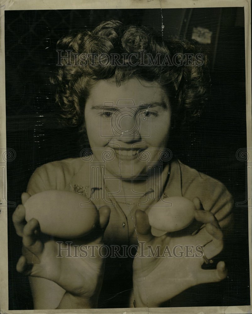 1951 Lorraine Colletti Large Egg Oversized - Historic Images