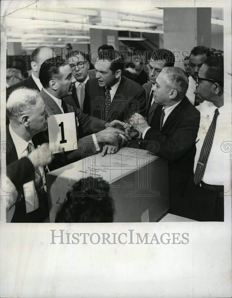 1960 Argument Over Election Voting Recount - Historic Images