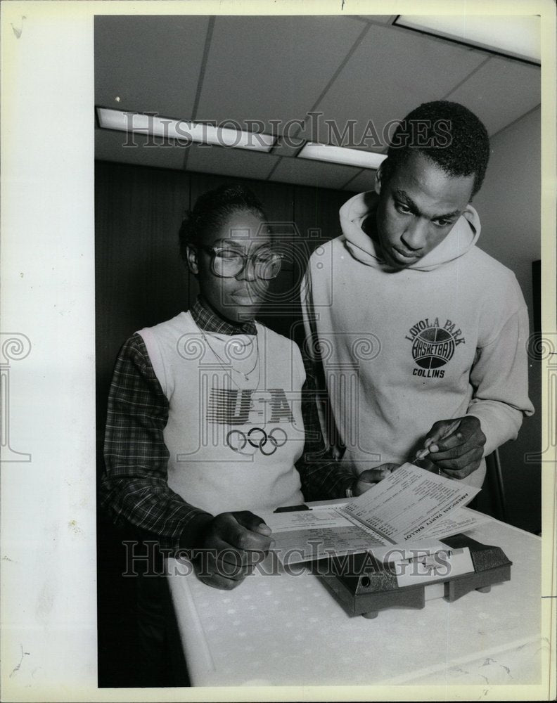 1984 Voting Teens Jeffery Smith Sherina - Historic Images