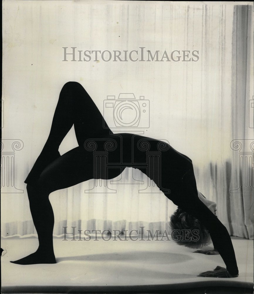 1974 Yoga Poses New Fad Model Poses - Historic Images