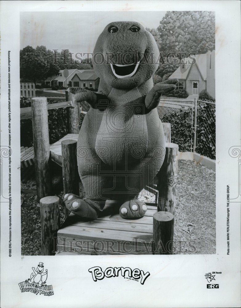 1994 Barney TV Show Dinosuar - Historic Images