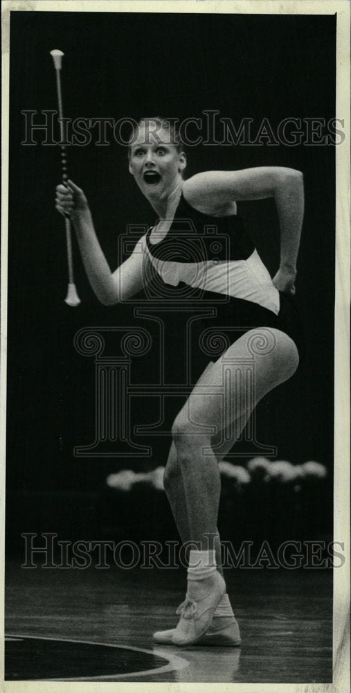 1982 Baton Twirler Marci Papadopoulos - Historic Images