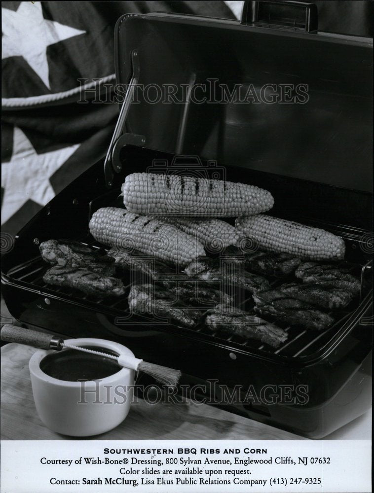 1996 Southwestern Barbecue Ribs Corn Cook - Historic Images