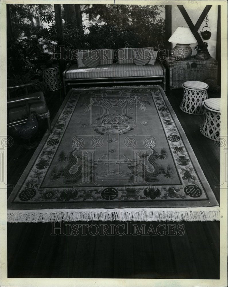 1979 The Gold Dragon Rug design - Historic Images