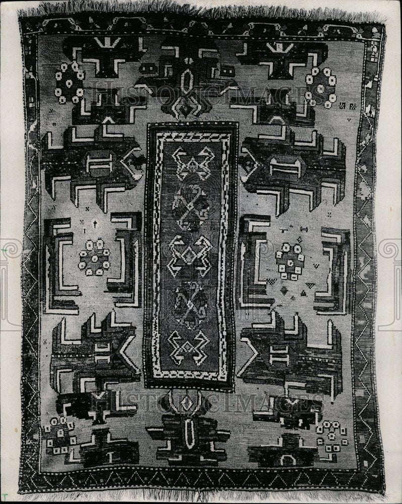 1971 Turkish Village Rug  B C Hollland - Historic Images