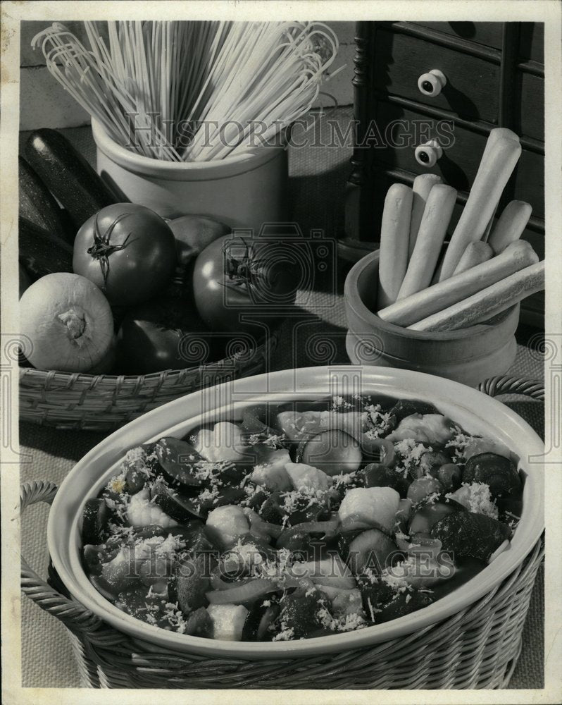 1971 Zucchini Vegetables Italian Cuisine - Historic Images